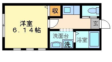 世田谷区桜丘４丁目のアパートの間取り