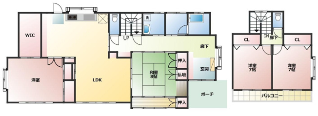 【間取り】 | 菊池郡大津町室
