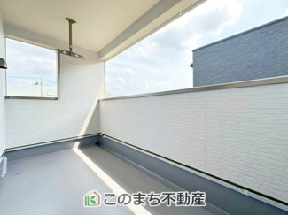 【バルコニー】 | CRADLE GARDEN小山市城北　第11　 | 多少の雨も安心の広々としたインナーバルコニー☆
