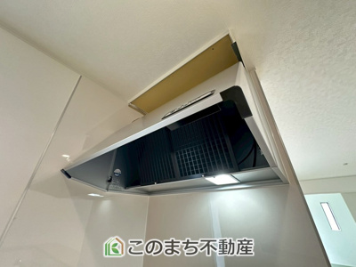 【キッチン】 | CRADLE GARDEN小山市城北　第11　 | シンプルながらお料理の匂いをスッキリ吸引するレンジフード☆