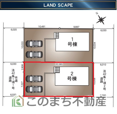 【区画図】 | CRADLE GARDEN小山市城北　第11　 | 【全2区画】各棟の詳細はお気軽にお問い合わせください☆