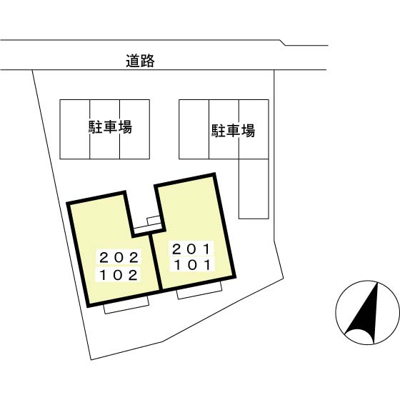 ラ・ブランタン２１の区画図