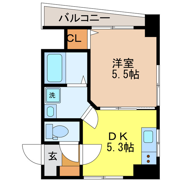 ラフィネ樺島の間取り
