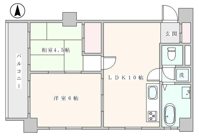 駒込台ハイツＴ棟の間取り
