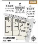 白鳥町 全3棟 2号棟の区画図