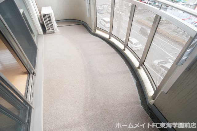菊池郡菊陽町光の森６丁目の賃貸マンションのバルコニー