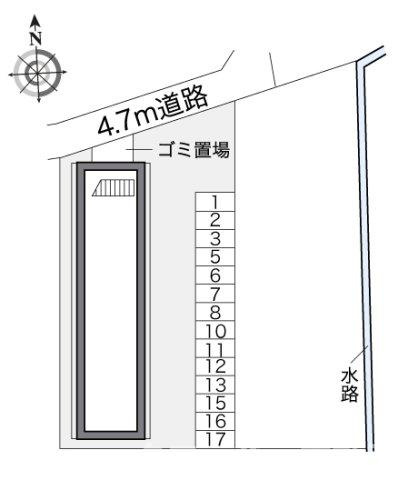レオパレス新名の区画図