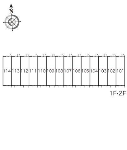 レオパレス新名の区画図