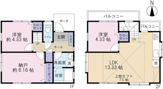 【間取り】 | 西宮市　宮前町　中古戸建