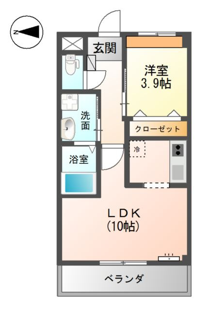 ＫＳ　ＨＩＬＬＳの間取り
