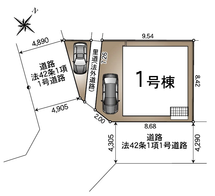 明石市魚住町西岡第9（全1棟）新築の区画図