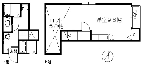 ティエラ大橋の間取り|※図面と現況が異なる場合は現況を優先します。