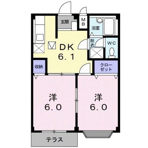 【間取り】 | ペアハイツ三鷹Ａ