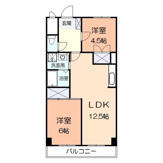 大谷マンションの間取り