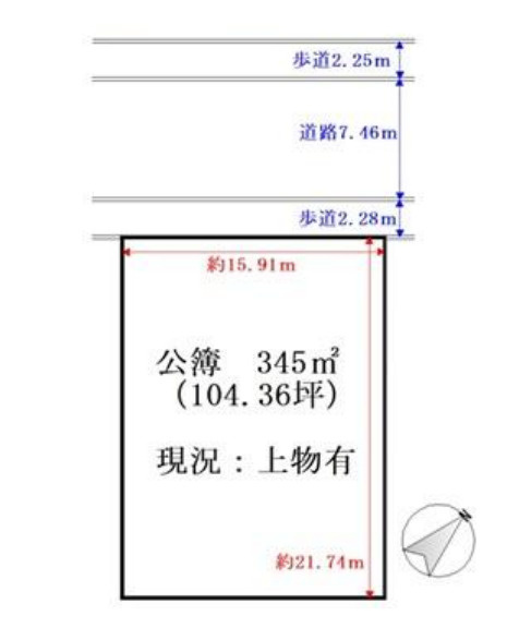 さいたま市見沼区　中古戸建の区画図