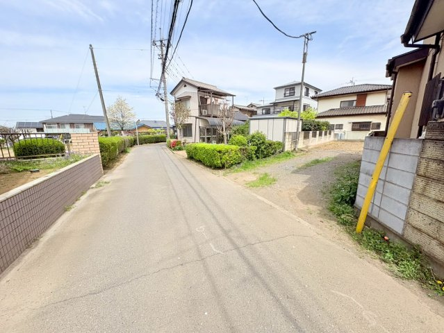 川越市かし野台2丁目　建築条件なし売地　西武新宿線『南大塚駅』徒歩15分　【大東西小学区】の前面道路含む現地写真