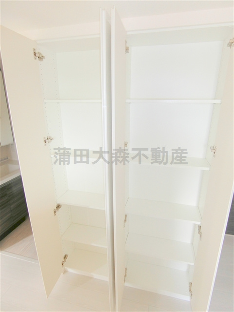 ルフォンブランシェ品川南大井の収納|キッチンカウンター横の収納