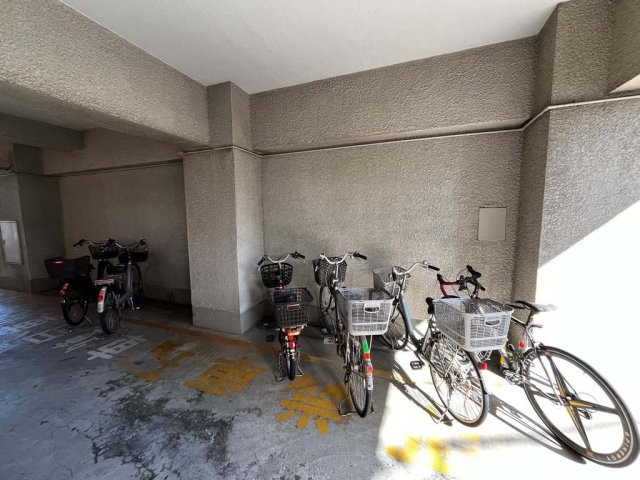 上池台スカイマンションの駐輪場