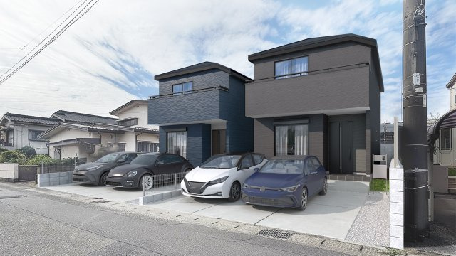 リーブルガーデン鹿児島市草牟田の外観パース