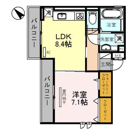 【間取り】 | メゾン旭/駅前