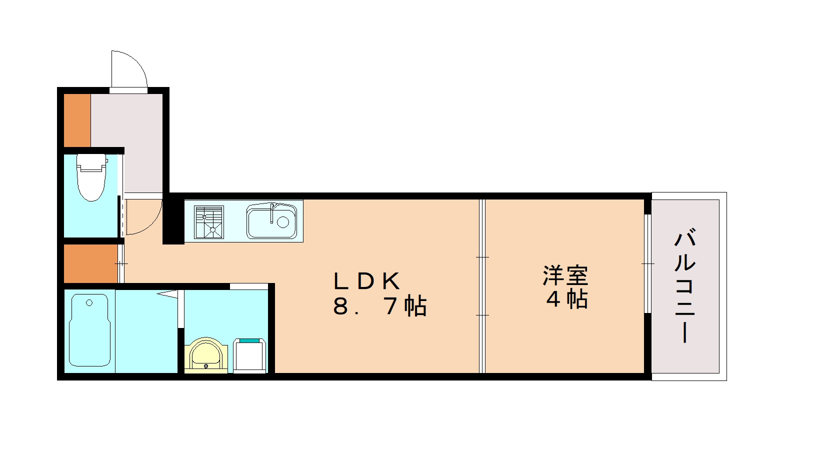 AXIA CITY 神戸松原の間取り