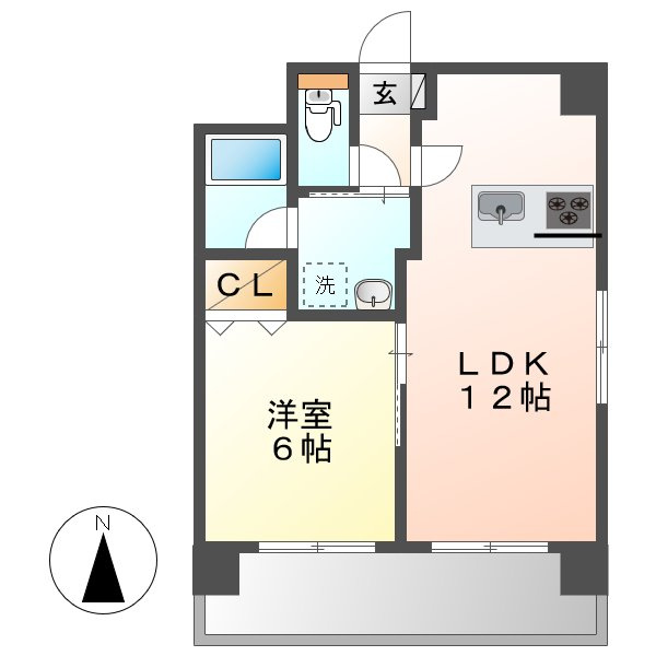 リーブル老松町の間取り