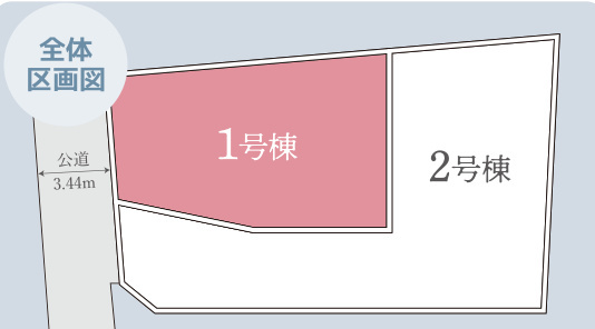 泉区和泉町 新築戸建 3980万円の区画図