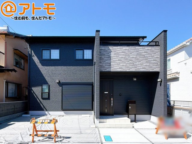 【外観】 | 清水区南岡町2期　新築戸建　全1棟 | どっしりとした外観は安心感のあるマイホームを実感できますね♪