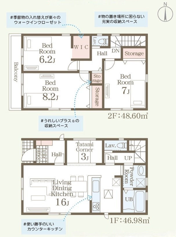 リーブルガーデン鹿児島市西伊敷の間取り
