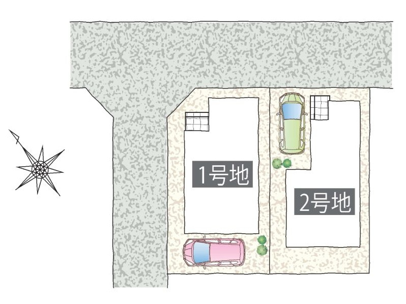 船橋市松が丘１丁目の区画図