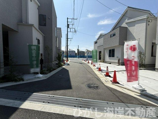 茅ケ崎市柳島海岸　新築戸建　全19区画の前面道路含む現地写真|現地外観