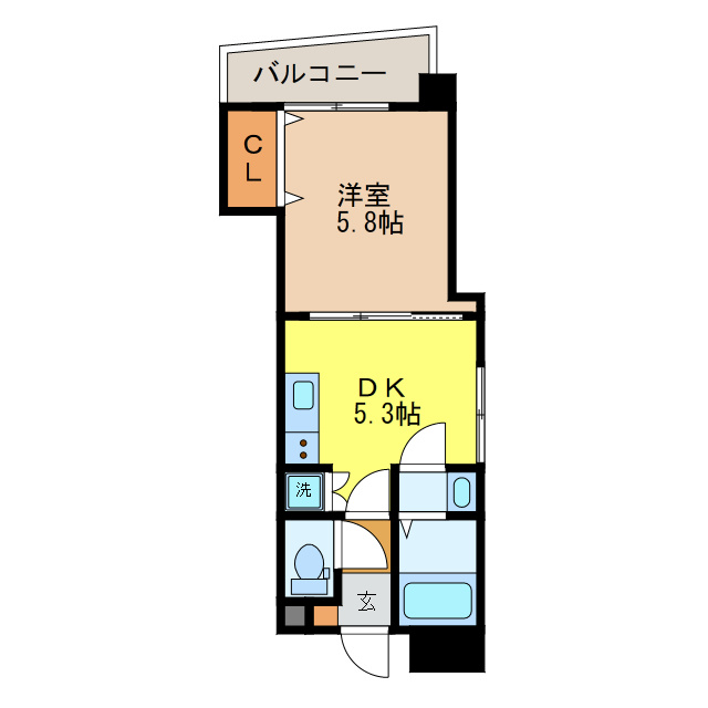 ラフィネ樺島の間取り