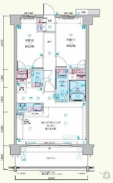 ＧＥＮＯＶＩＡ隅田川ｅａｓｔ　ｓｋｙｇａｒｄｅｎの間取り