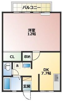 【間取り】 | ハイツポーラリス　B棟