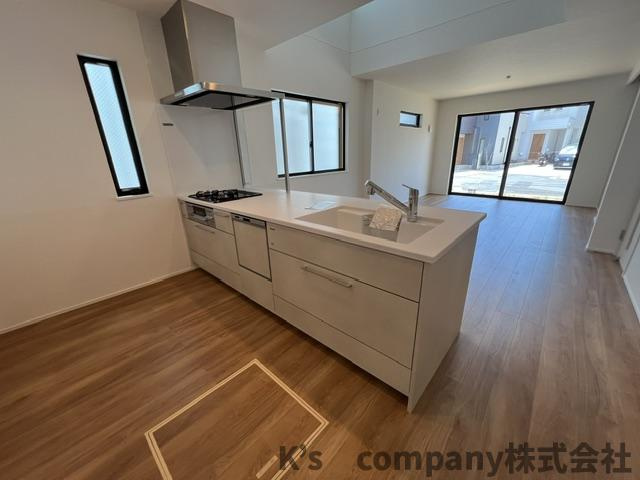 茅ヶ崎市中島　新築戸建　2号棟のキッチン|キッチンスペース♪