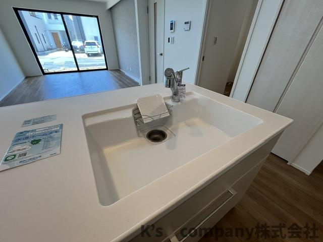 茅ヶ崎市中島　新築戸建　2号棟のキッチン|キッチンシンク◇◇