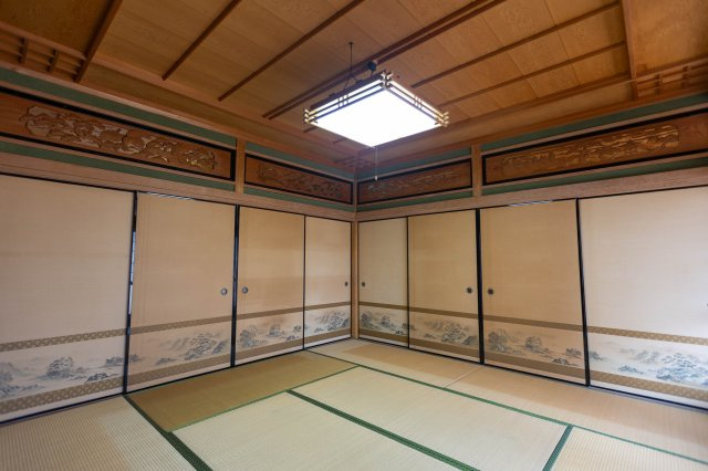 御津町苅屋中古戸建の和室|続きの間の和室