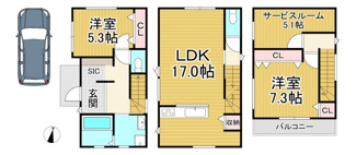 【間取り】 | 川西市久代4丁目4の32　新築一戸建て