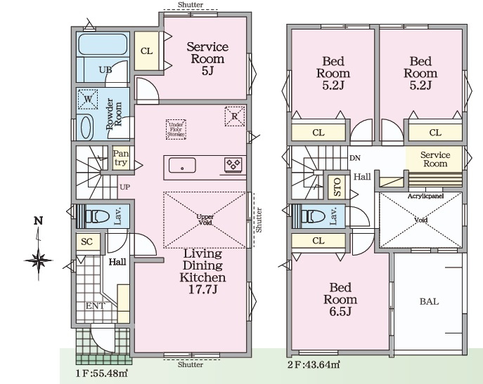 茅ヶ崎市中島　新築戸建　4号棟の間取り|3LDK+2S☆