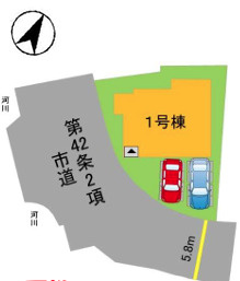 早良区内野2丁目1期　1号棟の区画図