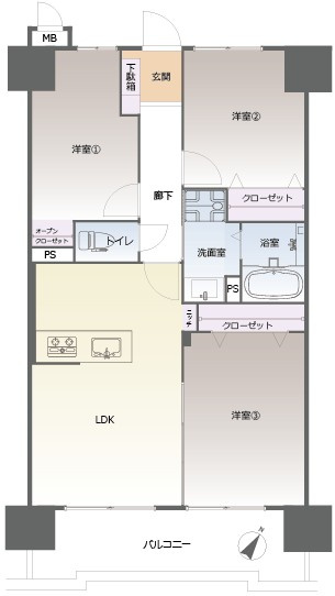 【間取り】 | 三愛シティライフ今宿駅☆仲介手数料無料☆