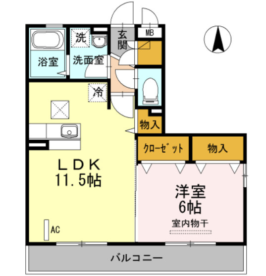 セジュール参番館の間取り