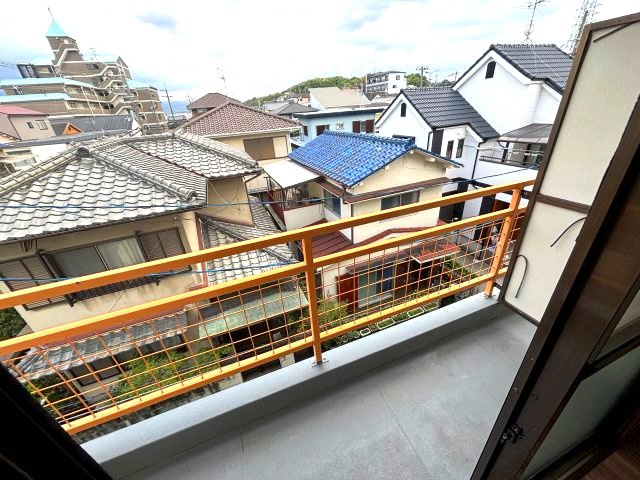 松下マンションのバルコニー