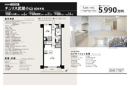 チュリス武蔵小山　仲介手数料無料＋15万円現金プレゼント中の画像