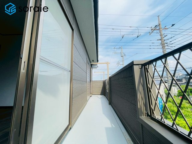 所沢市上新井５丁目　中古戸建のバルコニー|令和8年5月14日撮影。