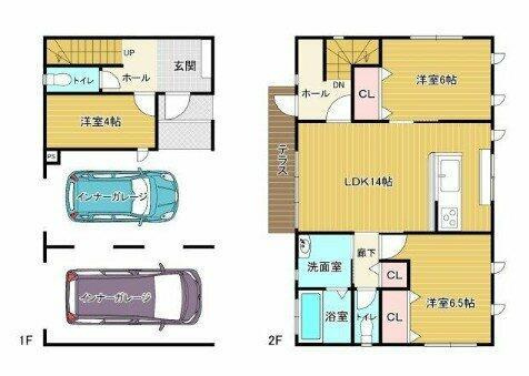 貸家（朝倉己）Ｙ邸の間取り| 