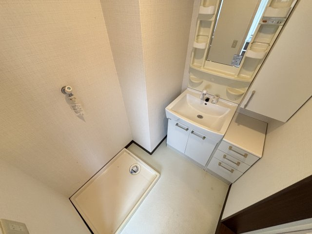 松下マンションの洗面所