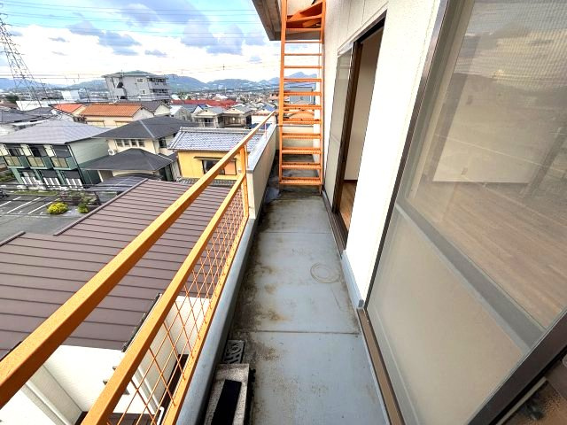 松下マンションのバルコニー