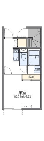 明石市二見町福里のアパートの間取り