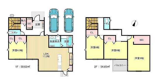 新築戸建　太子町鵤の間取り